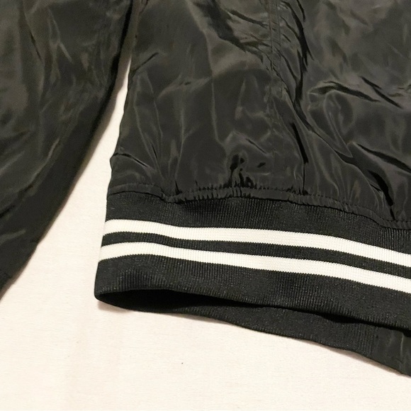 Jou Jou Black Bomber Jacket Womens Size Small - Picture 15 of 16